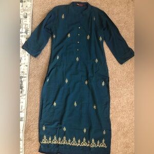 Iridescent blue & purple kurta kurti women’s large